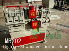 High speed wooden stick making machine