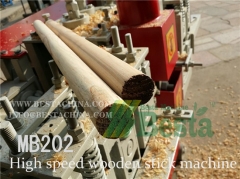 High speed wooden stick making machine