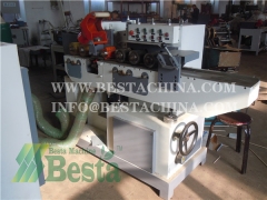 Wooden stick making machine, wooden stick shape forming machine