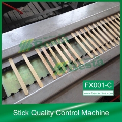 Ice cream stick quality control machine, selecting machine