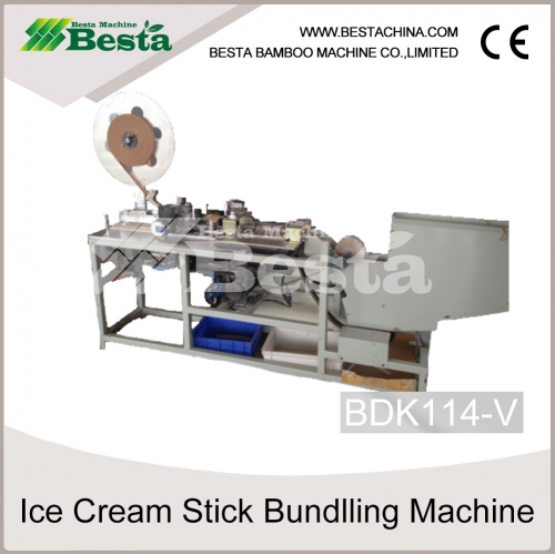 Ice cream stick bundling machine, tongue depressor stick bundling machine