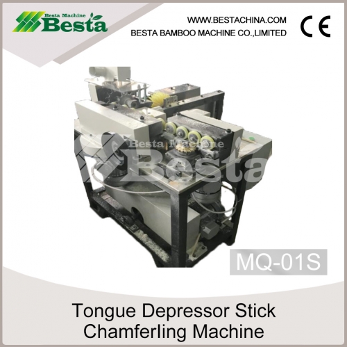 Ice cream stick chamfering machine