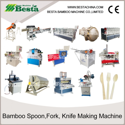 Bamboo Spoon, fork, knife making machine