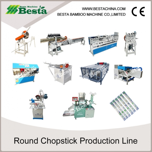 Round Chopstick Making Machine (whole production line)