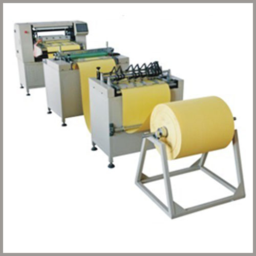 Dust filter cartridge pleating machine/line