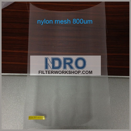 Malha de nylon do monofilamento de 800 mícrons / malha de NMO