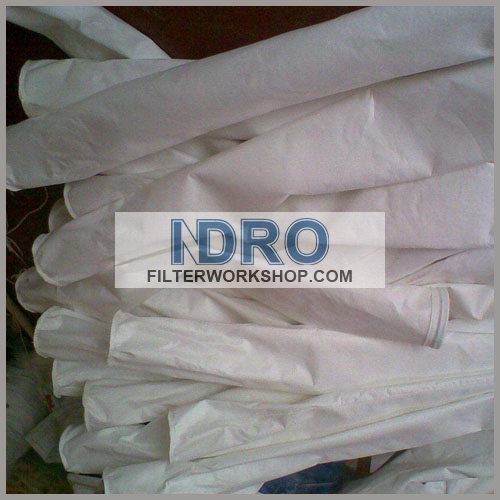 sacos de filtro / manga usada no processo de matéria-prima do forno / material bruto na planta de aço