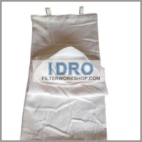 Bolsas de filtro / manga utilizada en secador de lingotes proceso de molde en la industria del acero