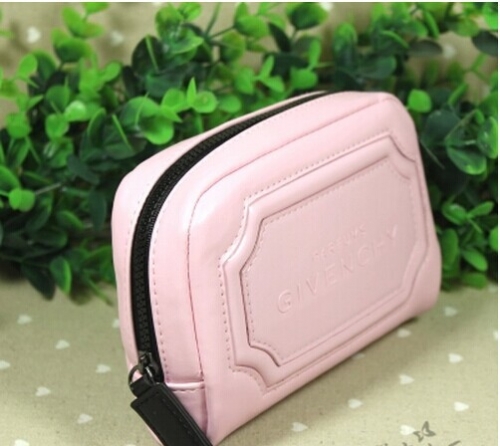 Givenchy AB861 solid Genuine leather Women Clutch Wristlet Pink Purple