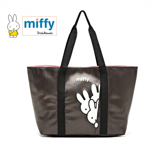 MIFFY MZ145 Japan kawaii MIFFY Drawstring Mummy Tote Bag lunch bag Little White Rabbit Print Shopper Handbag
