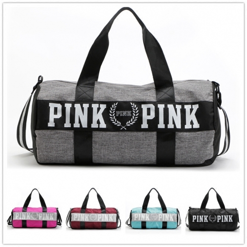Victoria's Secret VIP$11 AV195 grapheme prints Imported PU nylon Women Duffel & Travel Bags sport bag gym bag weekend bag