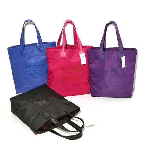 Coach AB747 Casual Fashion Logo Print Nylon Shopper Tote bag Handbag designer handbags high quality free shipping wholesale