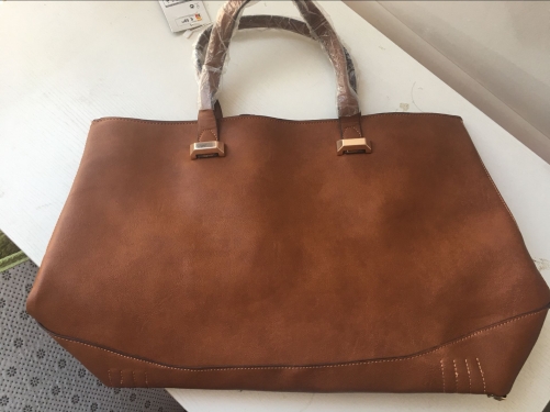 Zara VIP$15 AH749 solid Genuine leather Women Handbag shopper tote bag