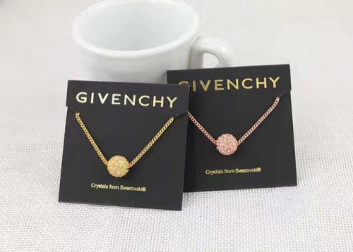 GIVENCHY VIP$13.94 AH854 crystal studded Women Necklace Pendant Necklaces