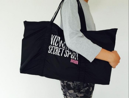 VIP$6.3 Victoria's Secret AC691 solid grapheme Duffel Travel Bag sport bag Gym Bag Weekend Bag