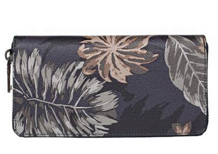 COACH VIP$21 AV780 F75298 floral prints zip Genuine leather Women Wallets Purses Holders clutch