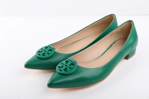 sale TORY BURCH VIP $20 AE840 modern fashion solid geometric logo genuine leather low-heel based shoes size 35-39 available