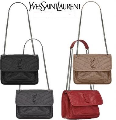 ysl VIP$89 AT141 NIKI Genuine leather women Messenger Bags Cross Body