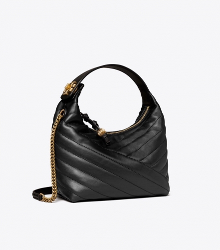 TORY BURCH vip$81.48 BA246 Genuine leather Kira chevron half moon85173 Handbag