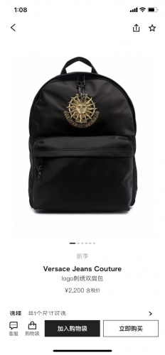 versace jeans couture VIP$61 BA400 Backpacks