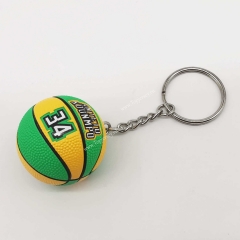 2021-2022 HJ10 Giannis Antetokounmpo #34 Yellow&Green Basketball Keychain