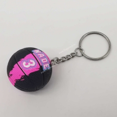 2021-2022 HJ10 Wade #3 Black&Pink Basketball Keychain
