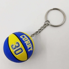 2021-2022 HJ10 Curry #30 Blue&Yellow Basketball Keychain