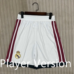 Player Version 26-27 Real Madrid Home White Thailand Soccer Shorts-6149
