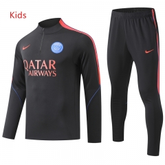 26-27 Paris SG Black Kids/Youth Soccer Tracksuit-GDP