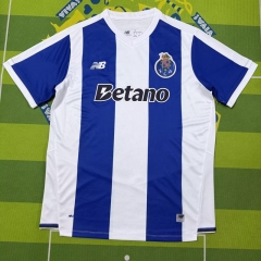 (S-4XL) 26-27 Porto Home Blue&White Thailand Soccer Jersey AAA-5303
