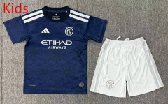 26-27 New York City Away Royal Blue Kids/Youth Soccer Uniform-6149