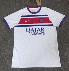 (S-4XL) 26-27 Paris SG White Thailand Training Soccer Jersey AAA-4914