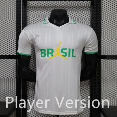 (S-3XL) Player Version 26-27 Jordan Special Version Brazil White Thailand Soccer Jersey AAA-888
