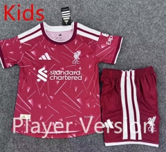Player Version 26-27 Liverpool Home Red Kids/Youth Soccer Uniform-9527