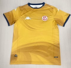 26-27 Tunisia 2nd Away Yellow Thailand Soccer Jersey AAA-4914