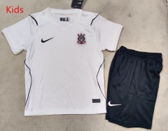 26-27 Corinthians Home White Kids/Youth Soccer Unifrom-507