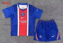 26-27 Correct Version Paris SG Home Blue Kids/Youth Soccer Uniform-2353