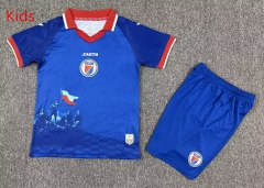 2026-2027 Haiti Home Blue Kid/Youth Soccer Uniform-7809