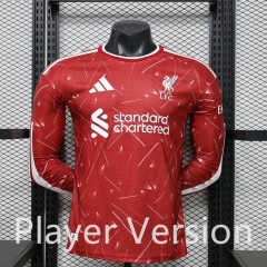 (S-3XL) Player Version 26-27 Liverpool Home Red LS Thailand Soccer Jersey AAA-888