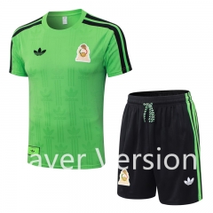 (S-4XL) Player Version 26-27 Mexico Green Thailand Soccer Uniform-9926