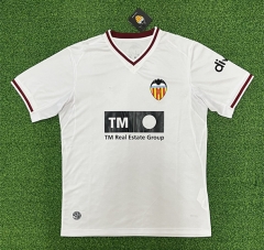 (S-4XL) 26-27 Valencia Home White Thailand Soccer Jersey AAA-403