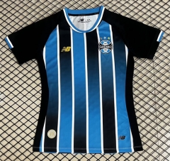 26-27 Grêmio FBPA Home Blue&Black Thailand Women Soccer Jersey AAA-3160