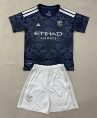 26-27 New York City Away Blue Soccer Uniform-AY