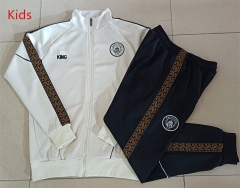 26-27 Manchester City Beige Kids/Youth Soccer Jacket Uniform -815