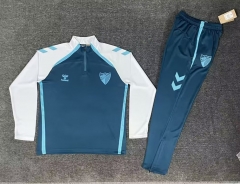26-27 Málaga CF Blue Thailand Soccer Tracksuit-5303