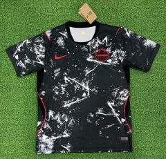 (S-4XL) 26-27 Canada Away Black Thailand Soccer Jersey AAA-403