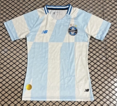 26-27 Grêmio FBPA Away White&Blue Thailand Women Soccer Jersey AAA-3160