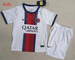 26-27 Paris SG Away White Kids/Youth Soccer Uniform-507