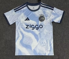 (S-4XL) 26-27 Ajax 2nd Away Light Blue Thailand Soccer Jersey AAA