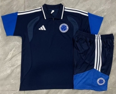 26-27 Cruzeiro EC Royal Blue Thailand Polo Uniform-815